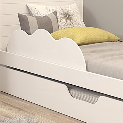 Cama Bibox 100% Mdf com Rodizios com Travas Elza Branco - Cimol