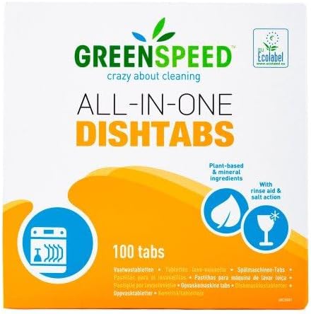 Greenspeed All-in-One Dishwasher Tablets, Pack of 100