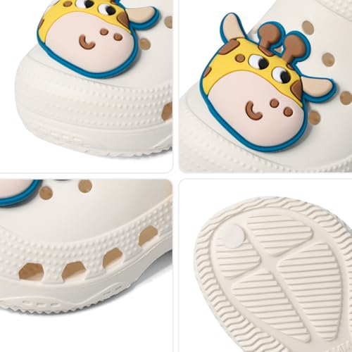 LACOFIA Chaussures Sabots de Jardin pour Bébé Garçons Sandales antidérapants pour Plage/Piscine Pantoufles d'été pour Enfants Beige 23/24 – vue 4