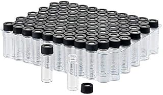 Chemglass CV-5055-1545, Preassembled Clear Vial, PTFE/Red Rubber Septa, 0.040