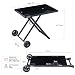 Royal Gourmet Grilltisch Klappbar Grillwagen für Gasgrill, Outdoor Grillständer für Tischgrill, Faltbarer Rollwagen mit Haken, Klapptisch zum Gasgrill GT2005-G Schwarz