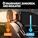 MOXRUQ 4 PCS Car Window Shades, Retractable Car Side Window Sun Shade, Summer Sun Blocker Automotive Privacy Curtains, Universal for Front and Rear Windows (Black)