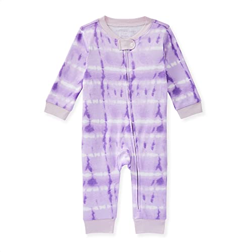 Image of Burt's Bees Baby baby-boys Sleep and Play Pajamas, 100% Organic Cotton One-piece Romper Jumpsuit Zip Front Pjs
