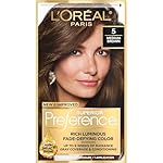 L’Oreal Paris Superior Preference Luminous Fade-Defying Permanent Hair Color, Hair Dye For Up to 9 Weeks of Radiance, Medium Brown 5, 1 Hair Dye Kit