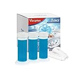 Vacplus Automatic Toilet Bowl Cleaners, Ocean-Fresh Scent Toilet Bowl Cleaner Gels for Toilet Cleaning 36 Doses, Durable Toilet Gel Stamps & Toilet Bowl Fresheners against Odors (3 Packs)
