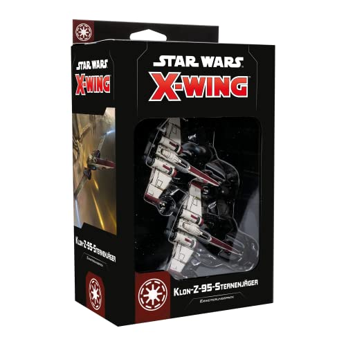 Asmodee | Atomic Mass Games | Star Wars: X-Wing 2ª Edición – Klon-Z-95 Sternjäger | Expansión | Tabletop | 2 Jugadores | A Partir de 14 años | 30 – 45 Minutos | Alemán, FFGD4170, Multicolor, Medio