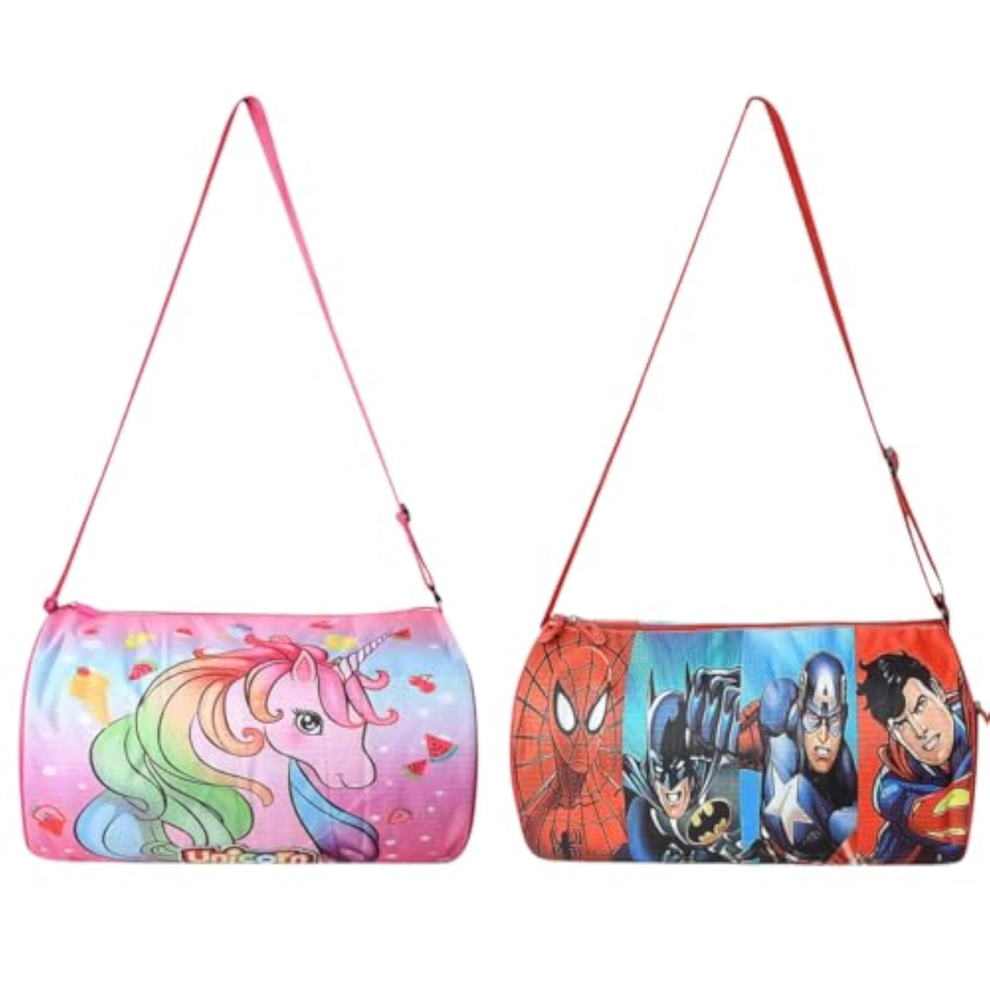 Multicolor Polyester Kids Duffle Travel Bag for Gym
