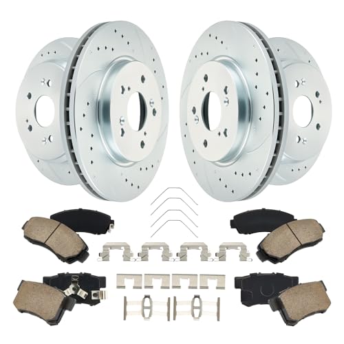 BDFHYK Front and Rear Brake Kit Compatible with Honda CR-V