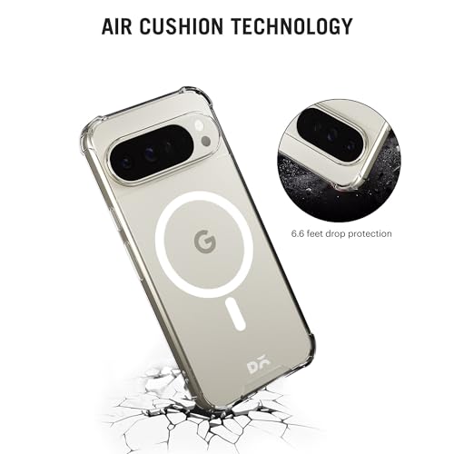 Image of DailyObjects Clear Magnetic Phone Case Cover Compatible with Google Pixel 9 Pro XL | Wireless Charging Slim Back Cover | 2 Layer Edge Protection & Shockproof
