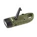 Solar Powered Hand Crank Flashlight- Rechargeable LED Cranking Light With Clip By Stalwart (For Emergency Hiking Camping and Survival Gear)