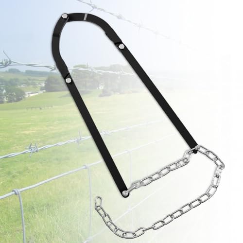 Fence Wire Repair Tool Fence Fixer for Fence Repair Barbed Wire Fence Stretcher Tool Fence Tightener Horse & Cattle Fencing Tools for Mesh Plain or Electric Wire in Farm Ranch or Garden Black