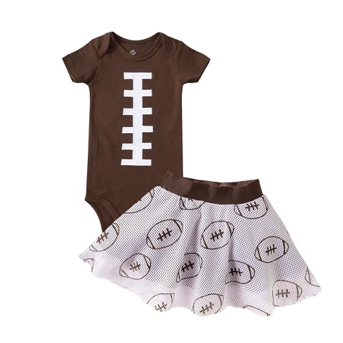 Image of Baby Girl Clothes Baseball Newborn Girl Clothes for 0-24 Months Football Baby Clothes for Girls Basketball