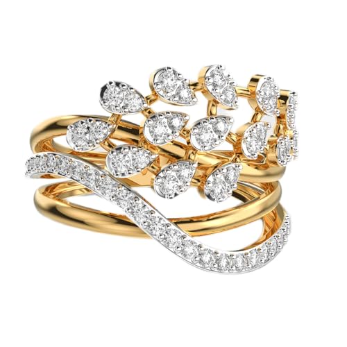 Bague plume de paon en argent 925 de luxe faite main avec moissanite