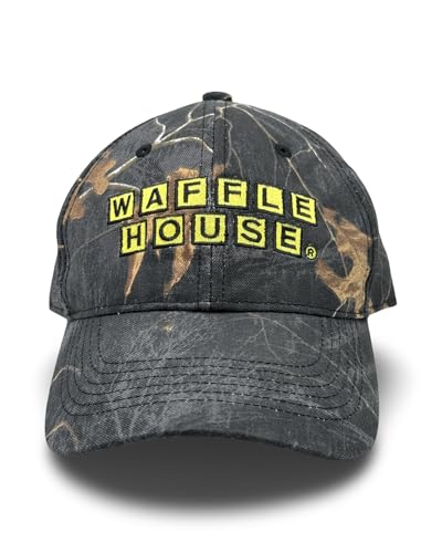 Realtree Color Camo WH Embroidery Logo Hat | Adjustable Velcro Backing Cap | Limited Edition for Men and Women (US Alpha One Size Xtra Black Camo)