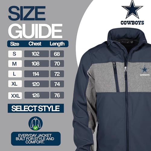 Image of dunbrooke Men's Navy Tennessee Titans Zephyr Softshell Full-Zip Jacket