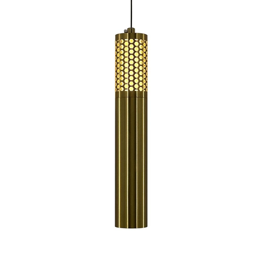 Lustre cylindrique LED 3 couleurs luminaire suspendu moderne de chevet 10W