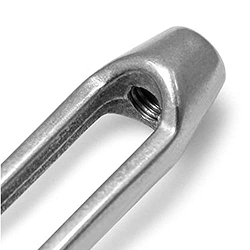 Turnbuckle Wire Tensioner (Hook and Eye) Wire Rope Tension, Stainless Steel 5PCS M6 Adjustable Turnbuckles Tensioner Set Heavy Duty, 20PCS 1/8 M3 Wire Rope Clamp, 10PCS M3 Loop Thimble miniatura 4