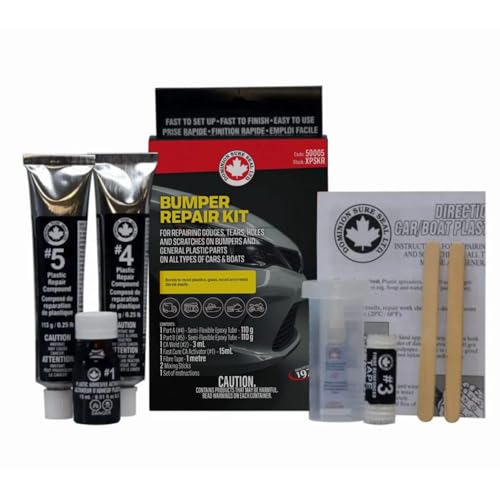 Image of Dominion Sure Seal Plastic Bumper Repair Kit – Auto Body & Fiberglass Filler, Bondo Alternative, Wood & Scratch Repair for Vehicles