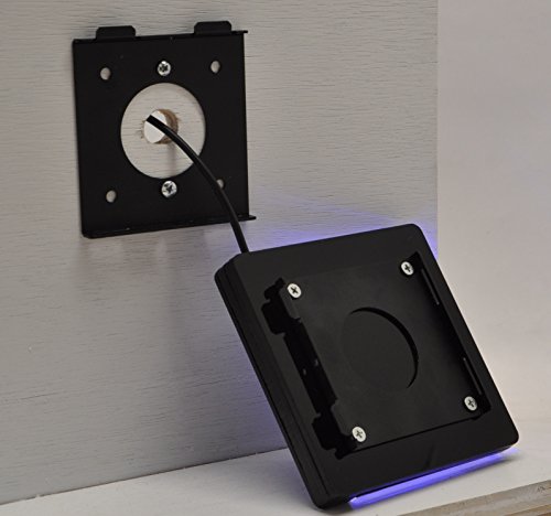 TABcare Mini Kit de montagem de parede VESA 75 mm de perfil baixo anti-furto, monitor de LED LCD