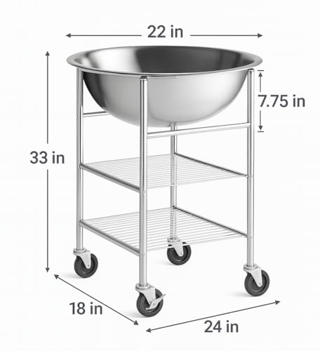 Kit de Bowl y Soporte de Acero Inoxidable 30 Qt miniatura 3