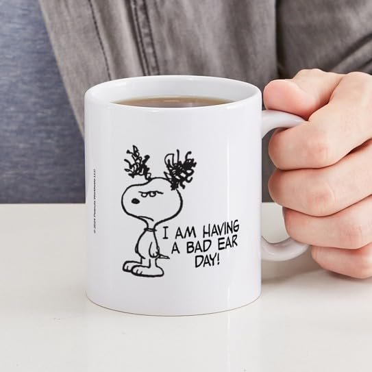 Taza de cerámica 11 oz Snoopy Bad Ear Day miniatura 3