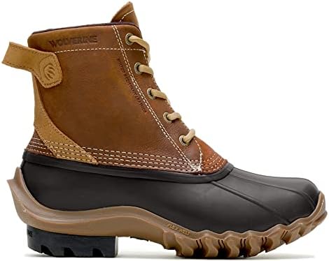 WOLVERINE Women's Torrent Waterproof Duck Boot, Cognac, 8.5 | Image 3