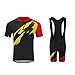 UGLY FROG Herren Radtrikot Set Fahrrad Trikot Kurzarm Top + Radhose mit Sitzpolster Radsport-Anzüge