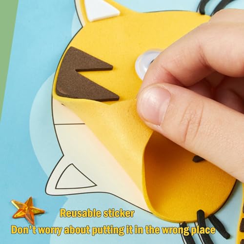 Lovyan TY154161 3D Eva Foam Stickers For Toddlers 12Pcs Sticky Foam Diy Craft Preschool Art Class Drawing Sticker Puzzle Art Kit thumb #3
