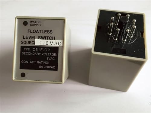 Contrôleur de niveau d'eau C61F-GP relais de niveau 8 broches AC 110V 5A