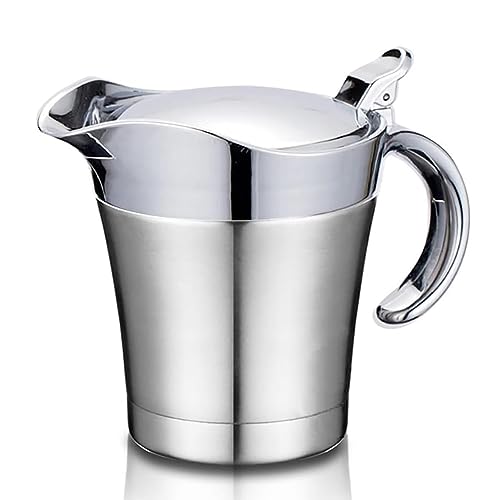 Premium Edelstahl Thermo Sauciere, Doppelt...