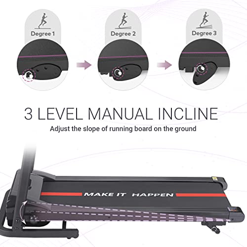 MAXPRO PTM 370 3Hp Peak DC Motor Foldable Treadmill with Free Diet Plan, Home Use Cardio Treadmill, Max Speed 12.8Km/Hr, LED Display,I Pad Holder, Max.User Weight 100Kgs, Free-Installation Assistance 4 4150hn45D5L