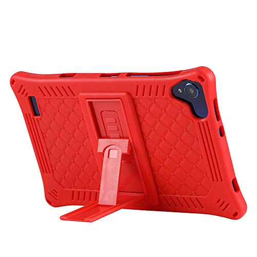FKQLH Custodia per Weelikeit Tablet 8 Pollici, Silicone Morbido Skin Leggero Custodia Protettiva per Bambini Supporto Cover per Weelikeit Tablet 8 Pollici, Rosso