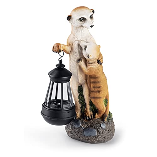 EASYmaxx Solar-LED Erdmännchen-Familie | Handbemalt & kabellos mit...