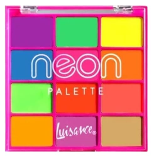 LUISANCE L3112 PALETA SOMBRA NEON 12 CORES