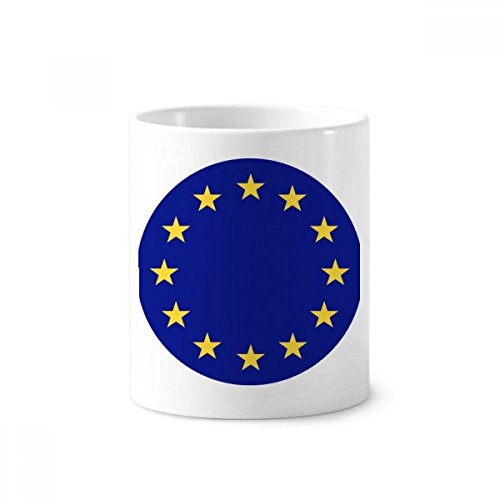 Drapeau national de l'UE tasse céramique 350ml porte-brosse à dents et pot à stylos