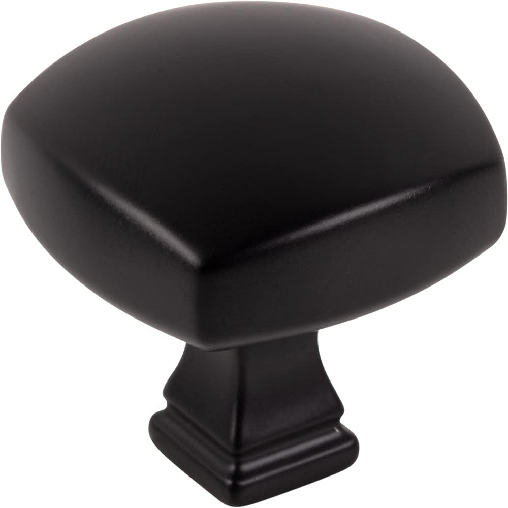 Jeffrey Alexander 1-3/8 Overall Length Matte Black Square Audrey Cabinet Knob