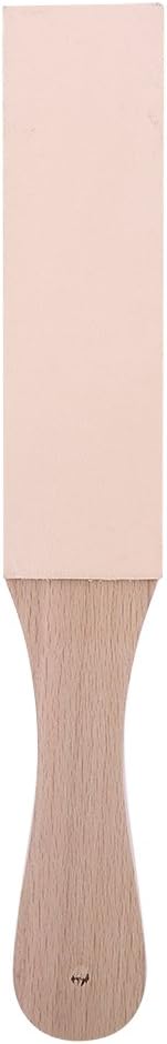 Leather Sharpener with Wood Handle Leather Craft Polish Sharpening Leather Sharpening Strop Double Sided for Leather Honing Woodworking - Image 4