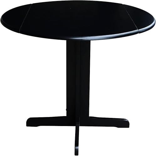 Miniatura 5 de International Concepts - Mesa de comedor de doble hoja caída, 36 pulgadas, color negro Negro -,Espresso,https://www.amazon.com/dp/undefined