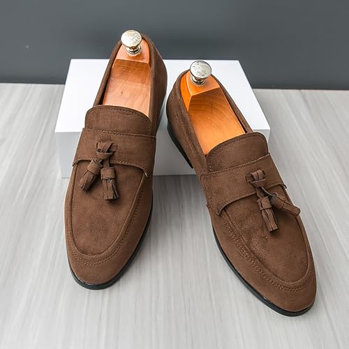 Men's Loafers Slip on Shoes Tassel Driving Dress Casual Penny Loafers for Men3
