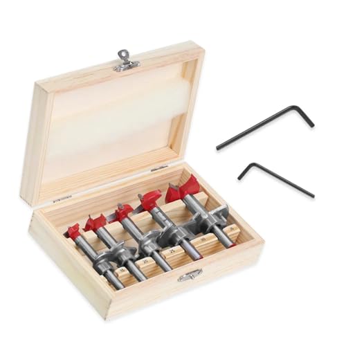 Kit de brocas para bisagras ajustable 15-35 mm para madera miniatura 4