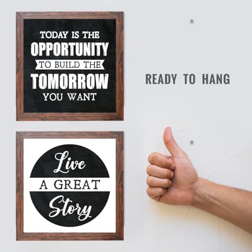 Image of Chaka Chaundh - Suitable Motivational Quotes Frames Framed Posters - Quotes Wall Frames - Posters with Frame (Vintage - 11 X 11 inches)