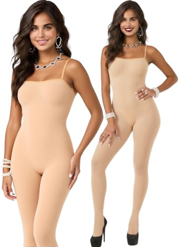 Image of ToBeInStyle Women's Assorted Bodystocking Sheer Opaque or Fishnet Crotchless Lingerie Bodysuit