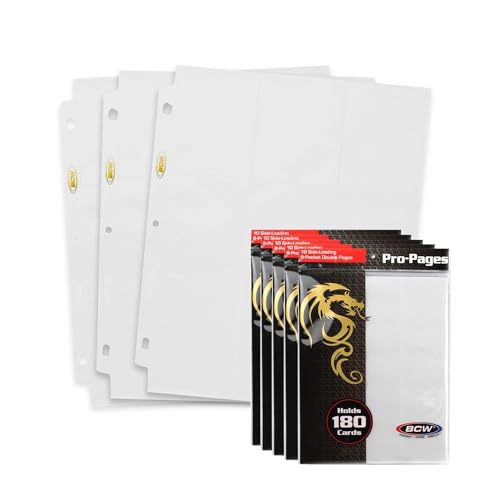 Porte-pages double face 9 poches BCW blanc parfait pour vos soirées jeux