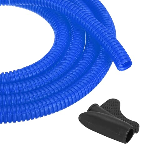 Gaine de protection flexible de gestion de câbles de 15,2 m pour bureau et électricité