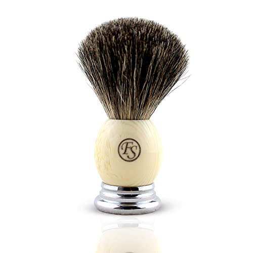 Pure Badger Shaving Brush,Frank Fs Shaving Chrome Metal Base Shaving Brushes For Men Personal And Professional Shaving In A Gift Box(Knot Size 20Mm) #TOP12