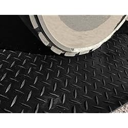 Alfombra Antiruido Para Pisos Revestimiento de Caucho Antideslizante| Suelo de Goma PVC Negro 3mm Diseño Estrias (100_x_100 CM)