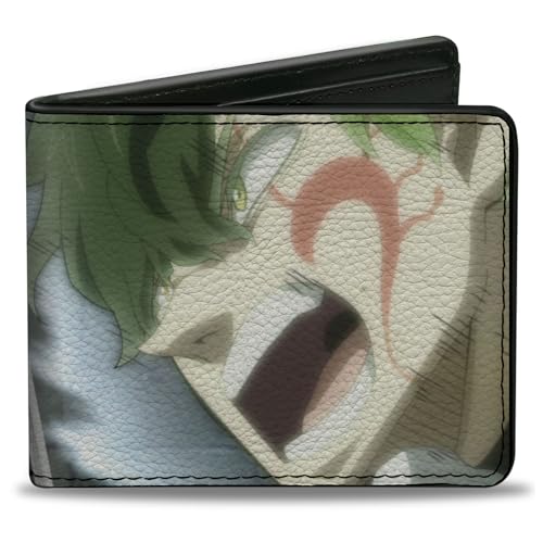 Crunchyroll Wallet, Bifold, Black Clover Asta Anti Magic Yuno Spirit Dive Face Off, Vegan Leather