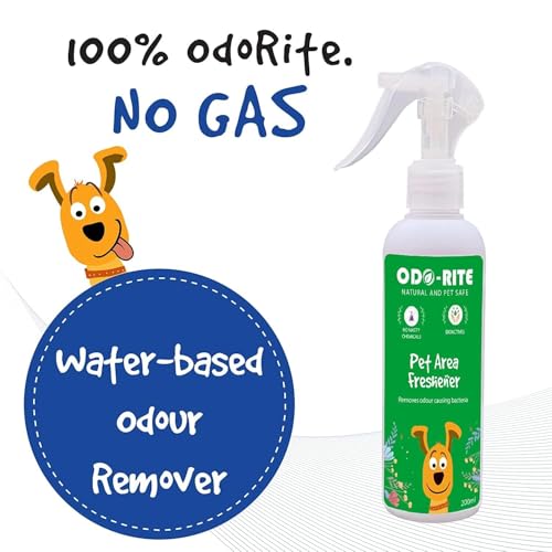 Image of ODO-RITE Pet Area Freshener (Pack of 2-400 ml) |Pet Odour Remover|Pet Safe & Child Safe|Biotechnological Based|Skin Safe|Urine Smell Remover|Can Be Used On All Surfaces