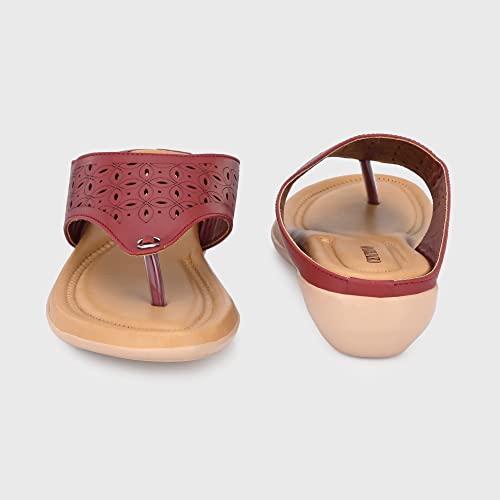 Image of Centrino Women's Thong Sandals | Comfortable Ortho Care Sandals For Ladies | Fashion Wear Sandal & Chappal |Stylish & Durable | Premium Comfort & Quality | Soft Cushioned for More comfort (3803)