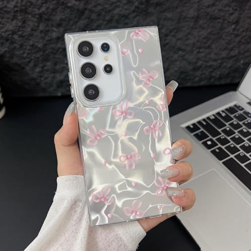 Coque Samsung A25 motif nœud rose, l'accessoire idéal pour vos sorties et selfies